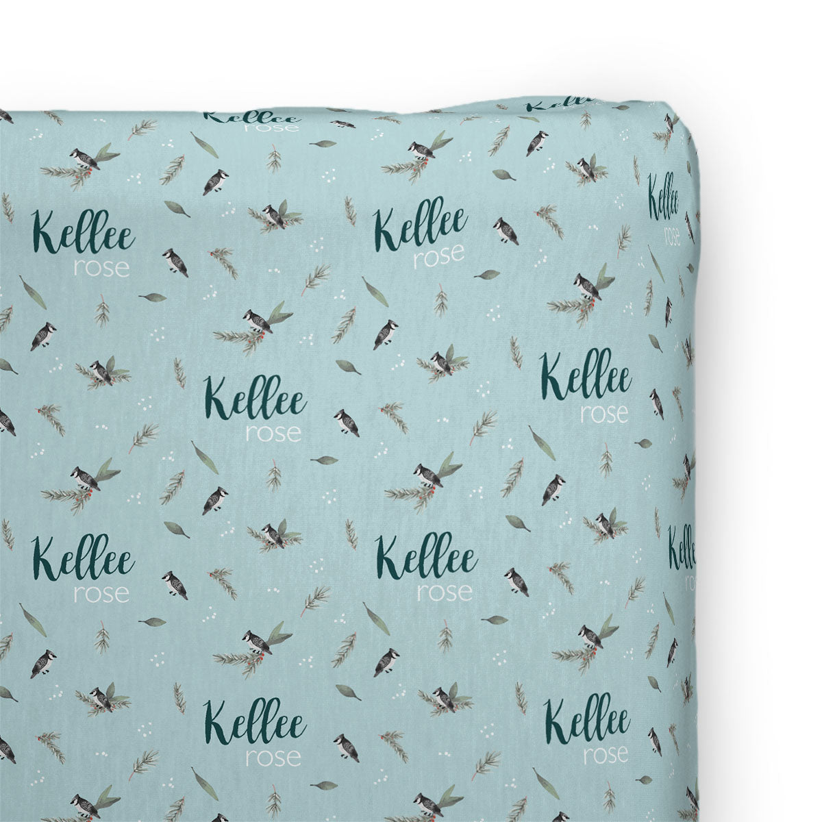 Personalized Changing Pad Cover | Festive Birds
