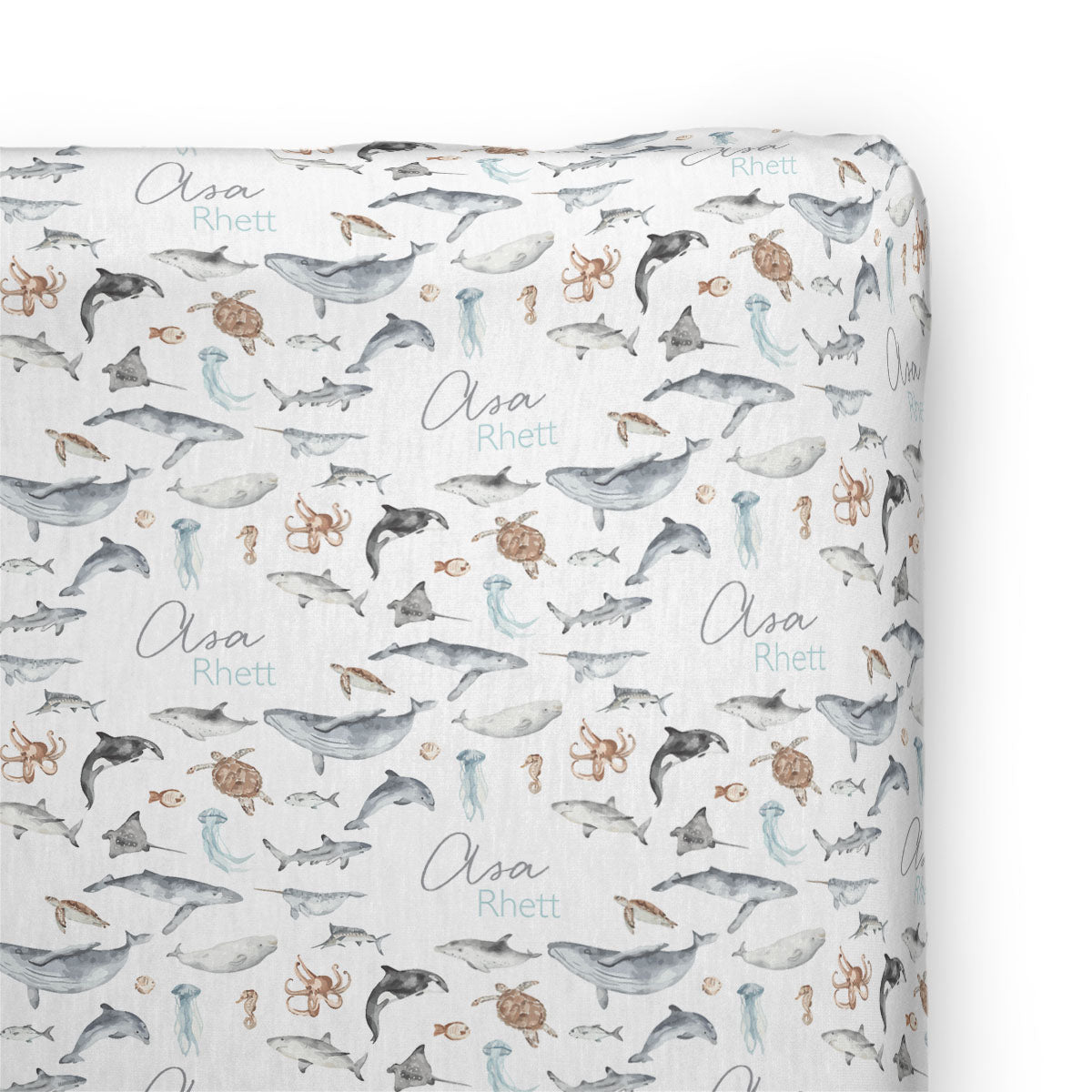 Personalized Changing Pad Cover | Ocean Explorer