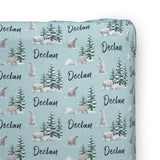 Personalized Changing Pad Cover | Prowling Polar Bears