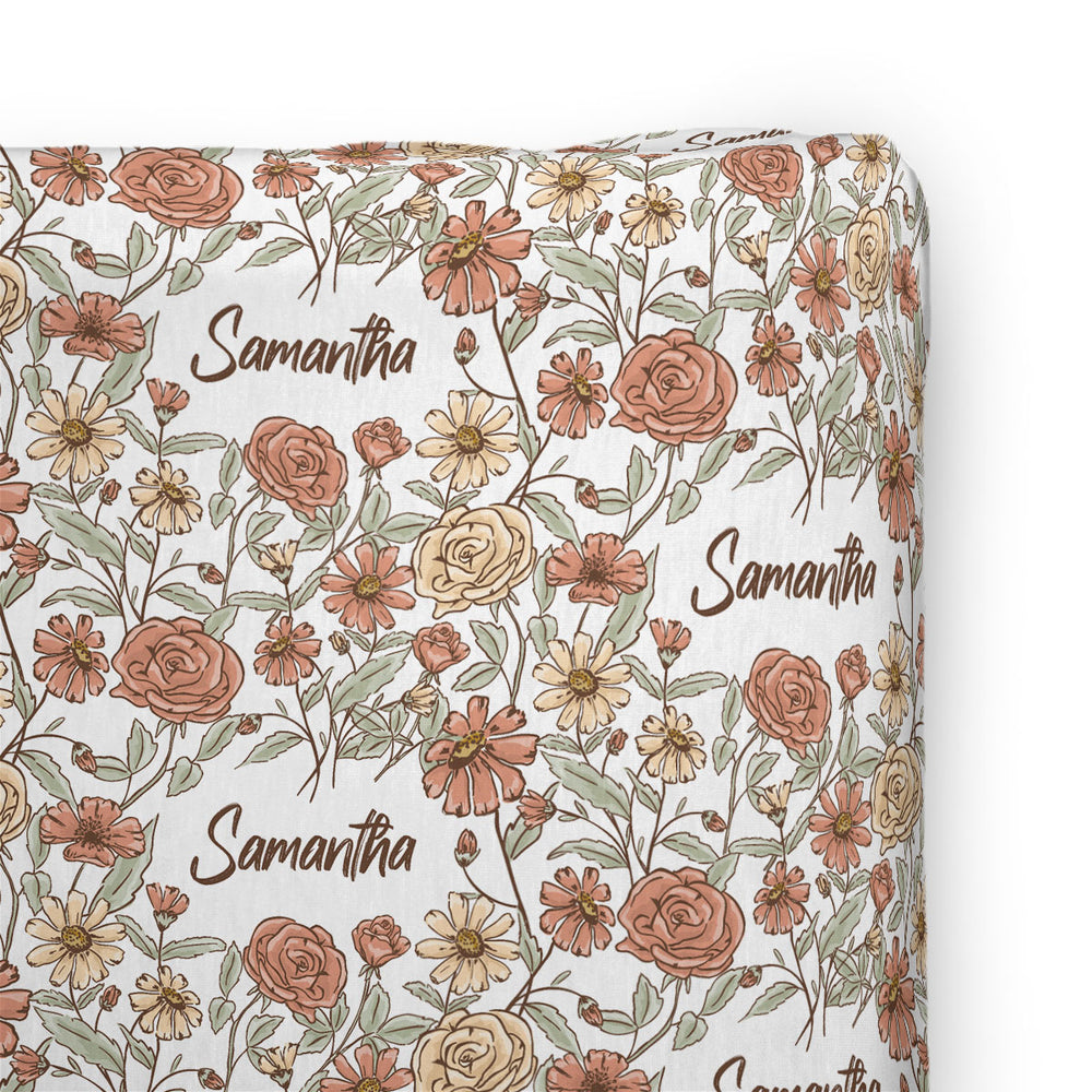 Personalized Changing Pad Cover | Secret Garden