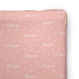 Personalized Changing Pad Cover | Tiny Hearts