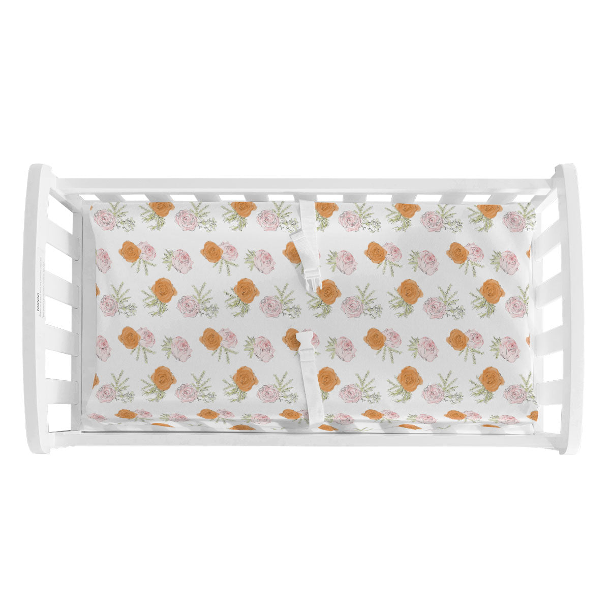 Stretchy Knit Changing Pad Cover | Botanical Blooms