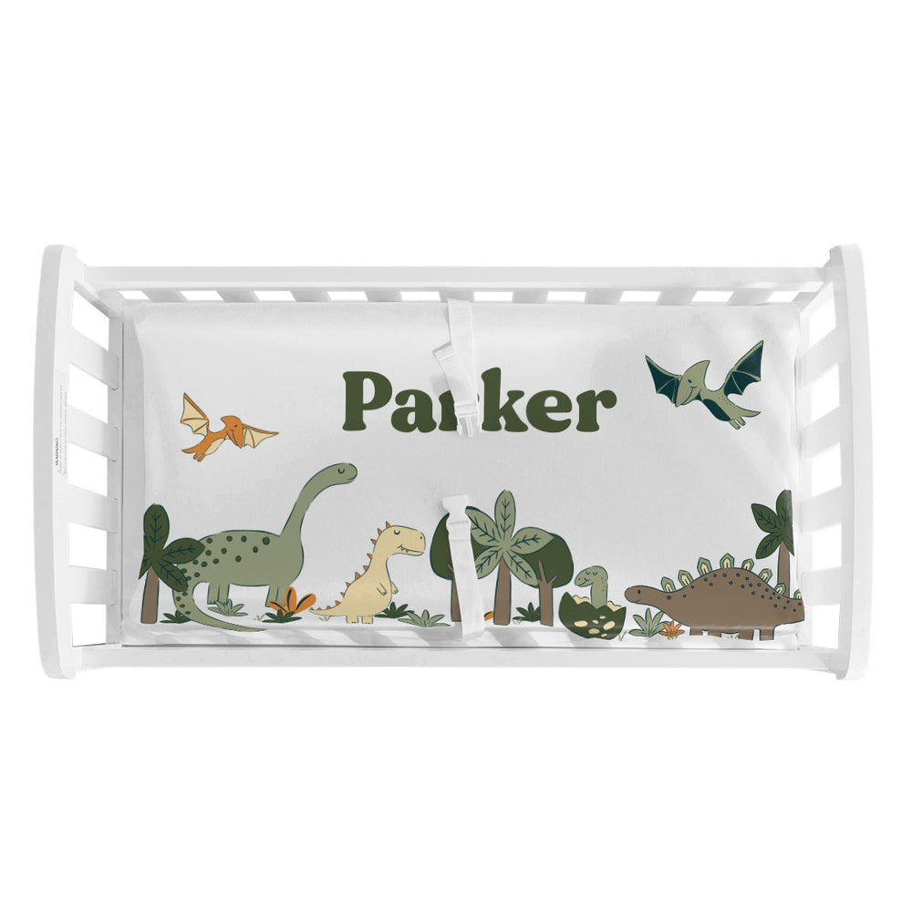 Personalized Changing Pad Cover | Dancing Dinos