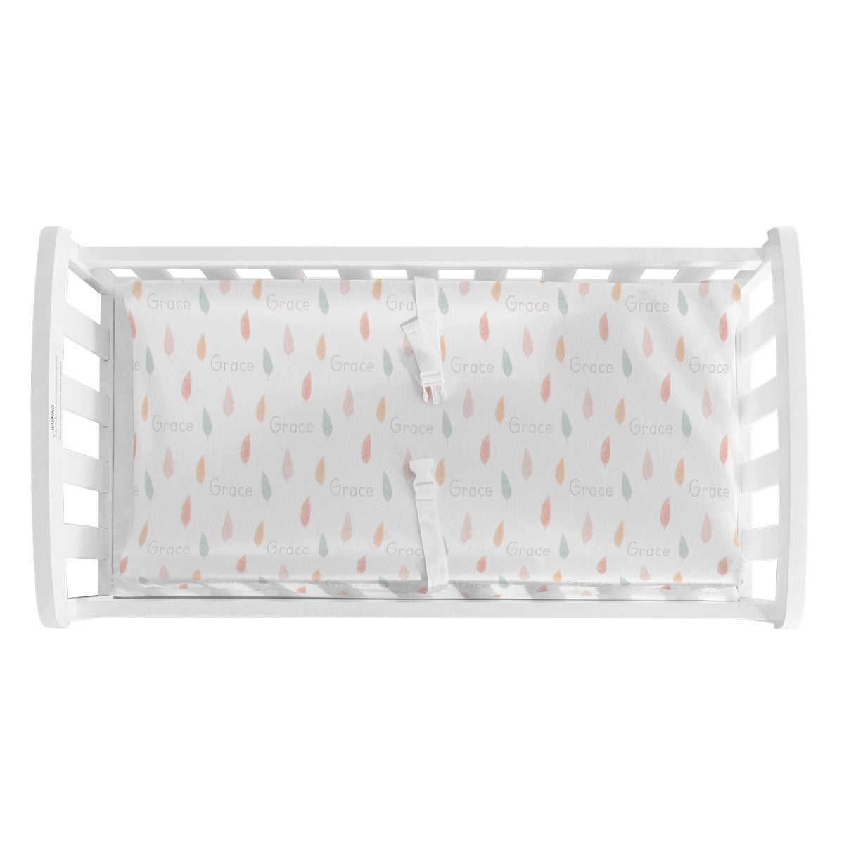 Personalized Changing Pad Cover | Dancing Feathers