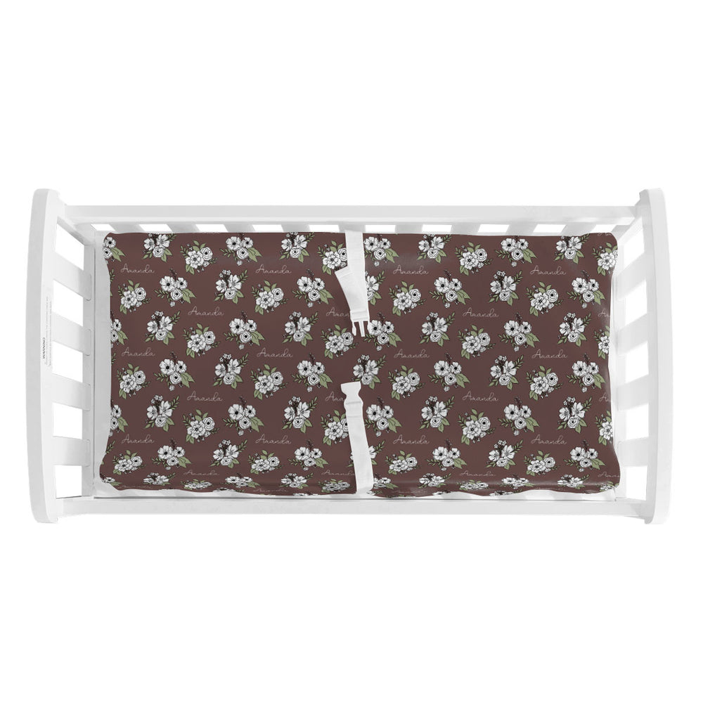 Personalized Changing Pad Cover | Fall Floral