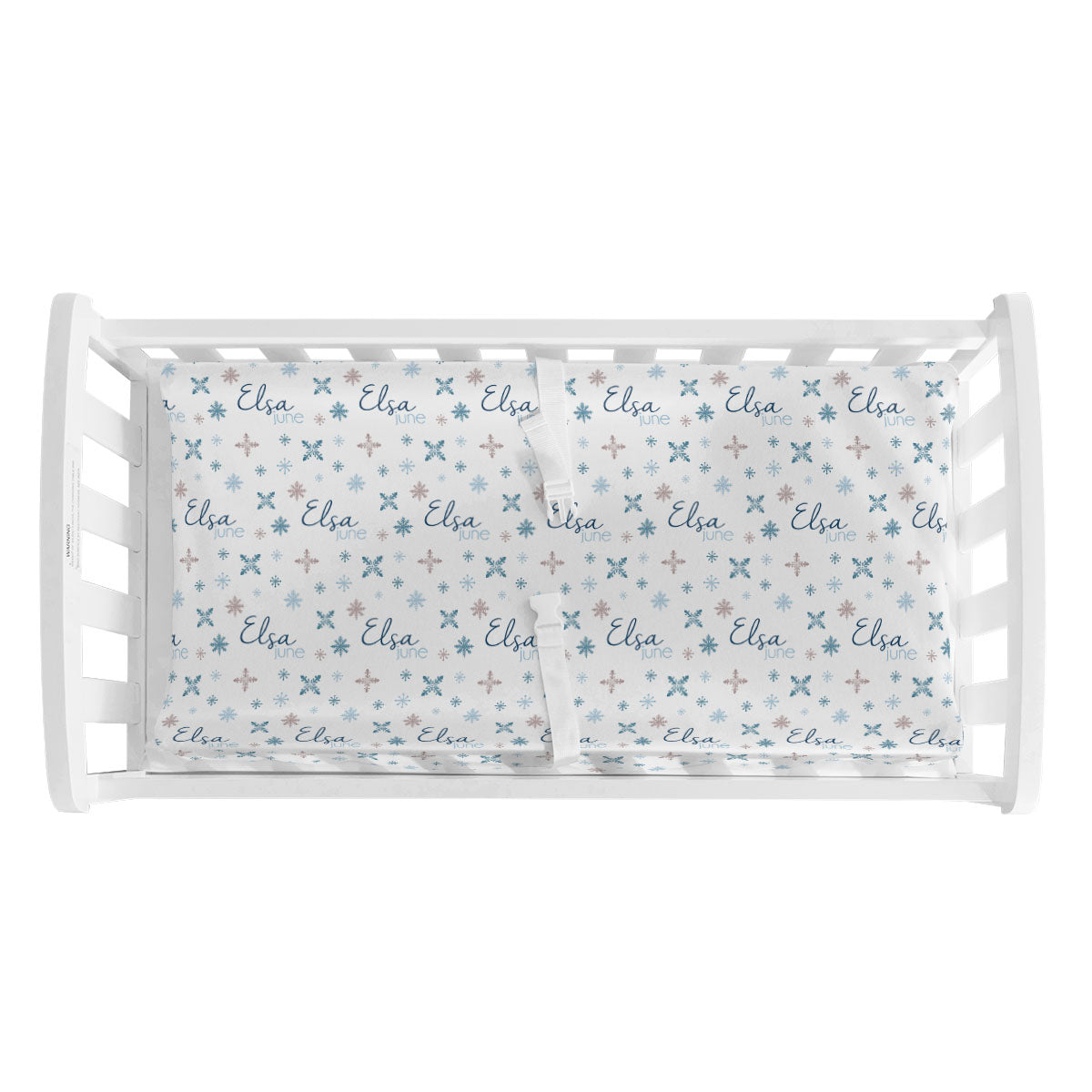 Personalized Changing Pad Cover | Fallen Snow