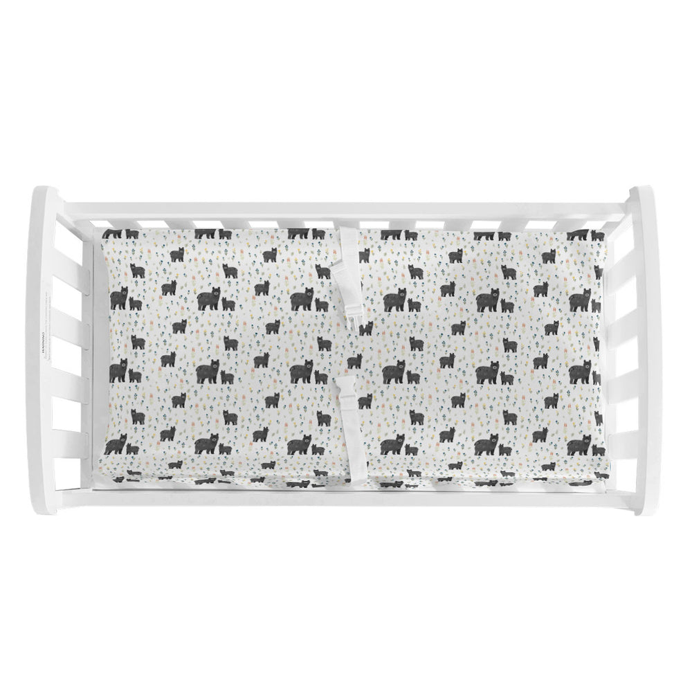 Personalized Changing Pad Cover | Baby Bear Meadow