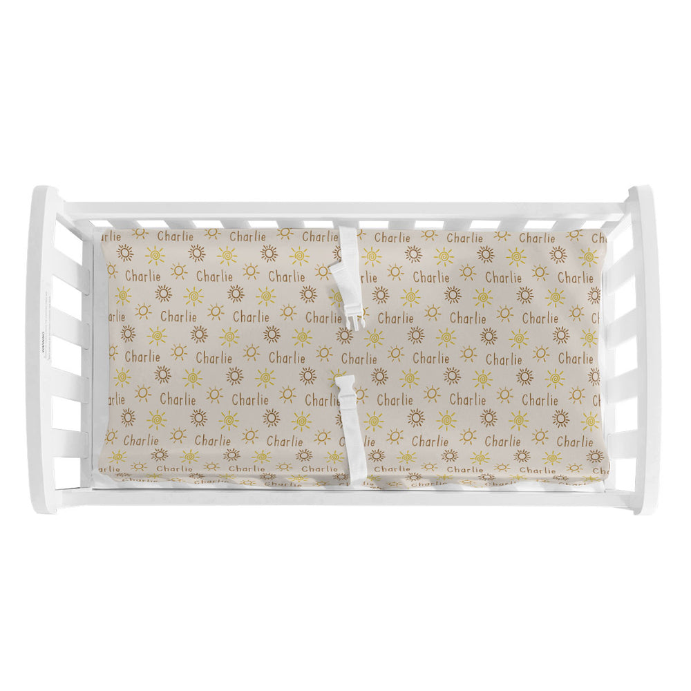Personalized Changing Pad Cover | Rustic Sunshine