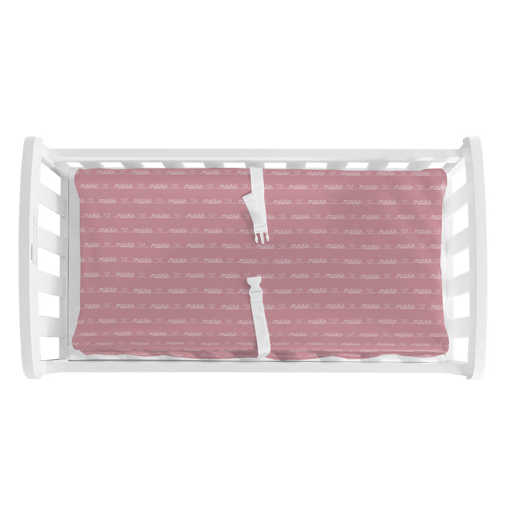 Personalized Changing Pad Cover | Simple and Sweet