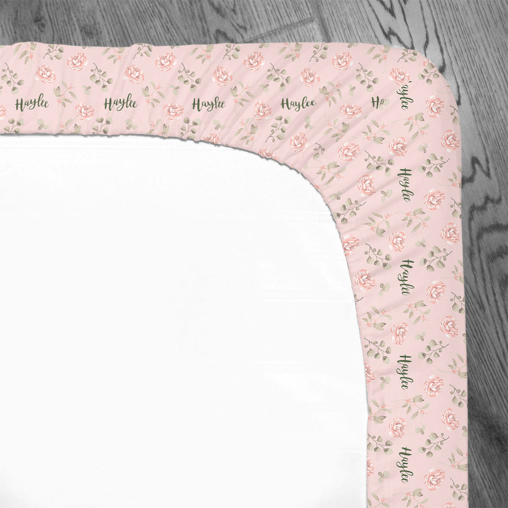 Personalized Crib Sheet | Country Floral