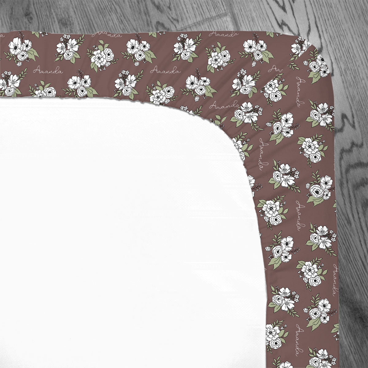 Personalized Crib Sheet | Fall Floral