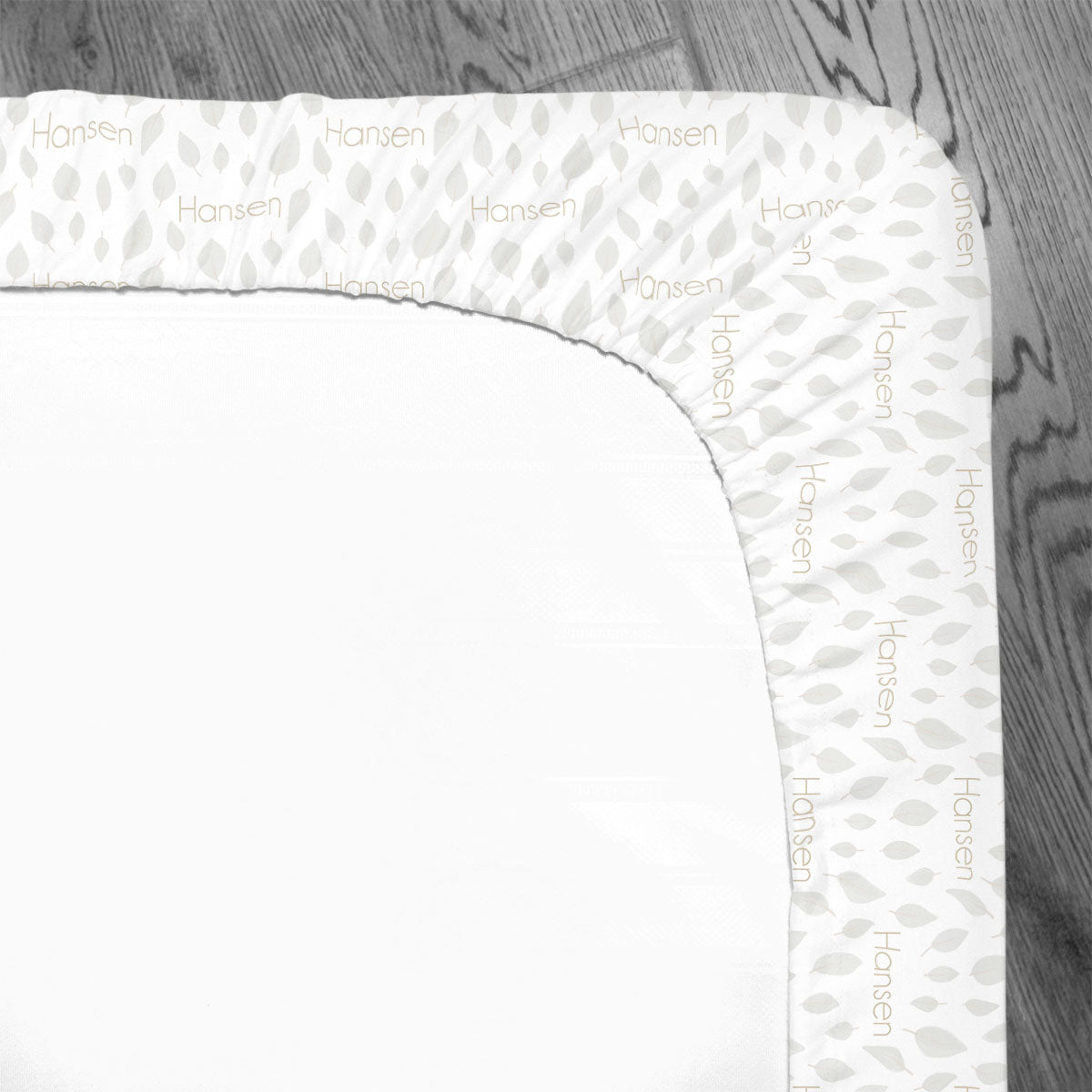 Personalized Crib Sheet | Falling Leaves