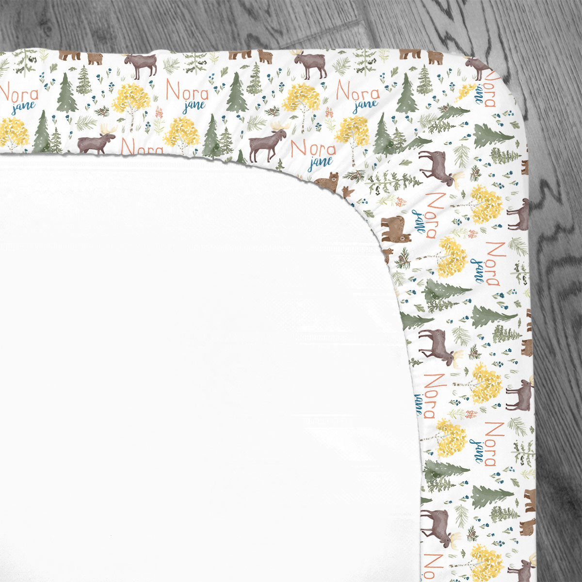 Personalized Crib Sheet | Mountain Explorer