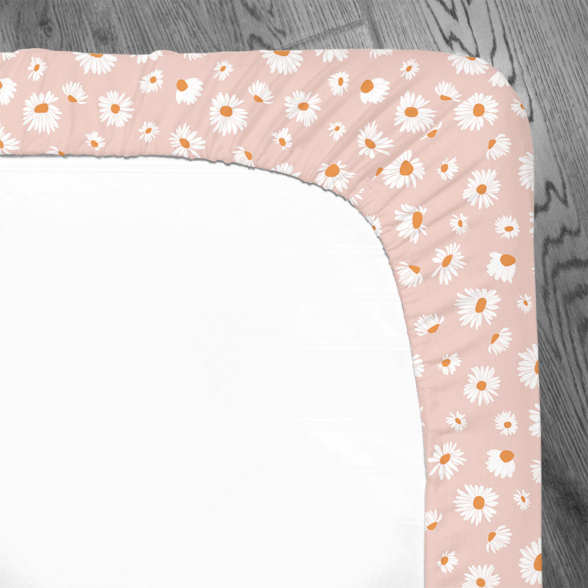 Personalized Stretchy Knit Crib Sheet | Far Out Floral