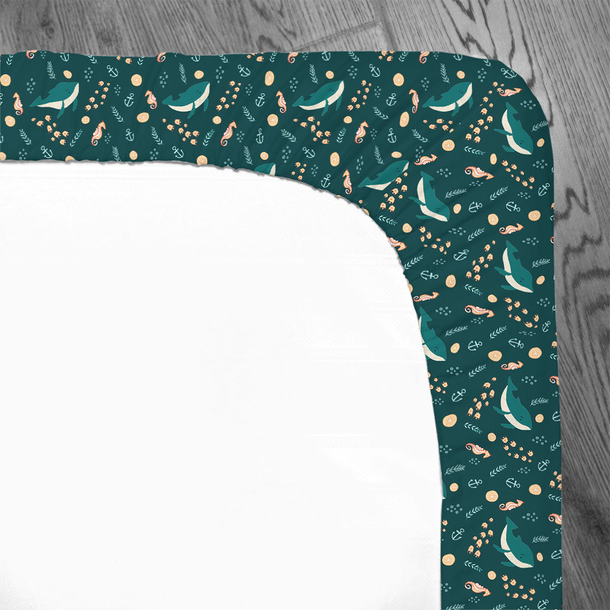 Personalized Crib Sheet | Marine Life