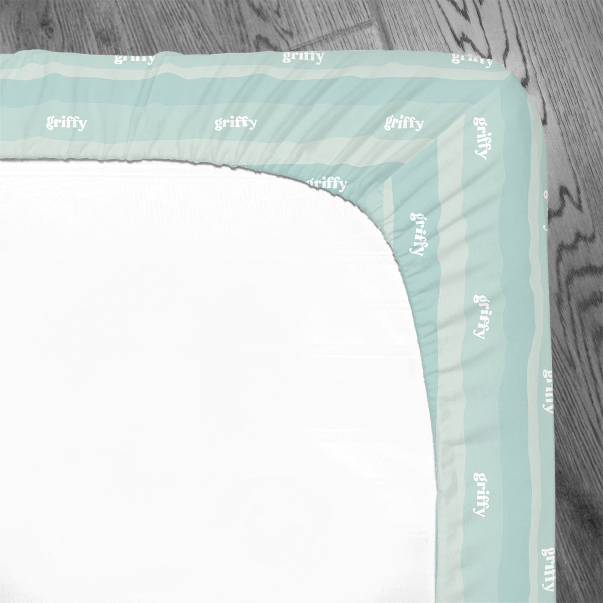 Personalized Crib Sheet | Sandy Waves