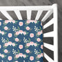 Stretchy Knit Crib Sheet | Blush Bouquet