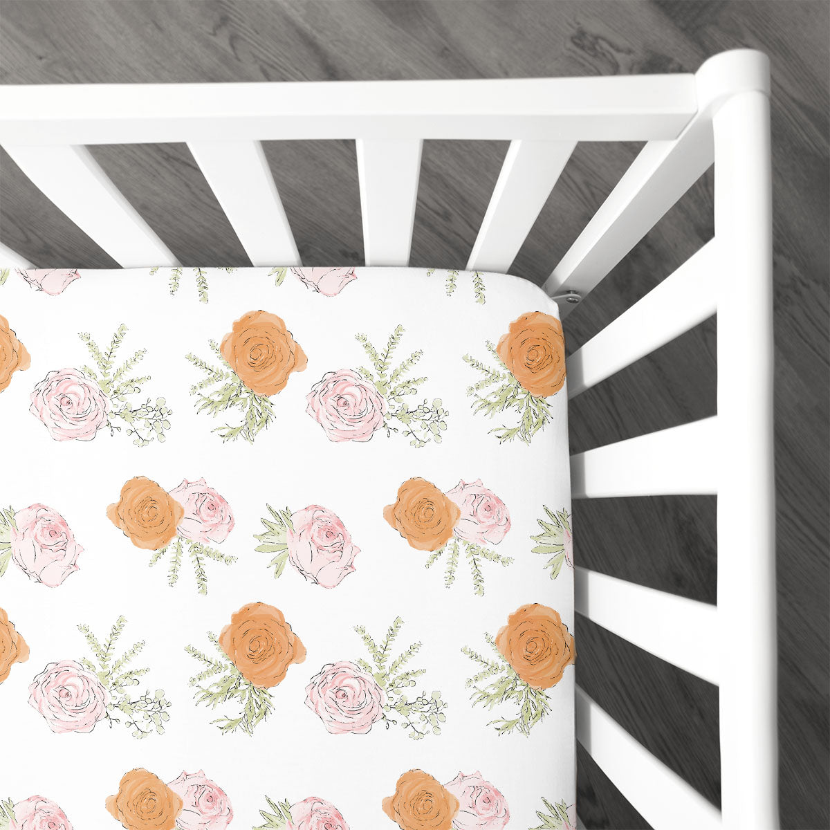 Stretchy Knit Crib Sheet | Botanical Blooms