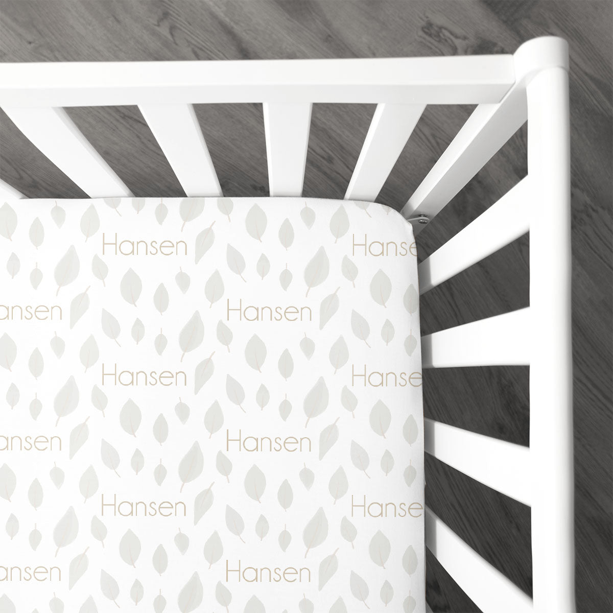 Personalized Crib Sheet | Falling Leaves