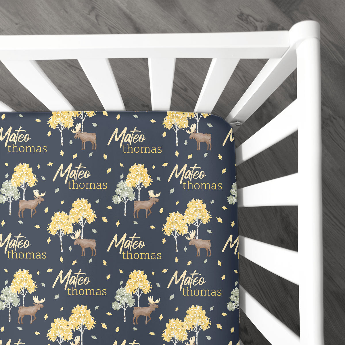Personalized Crib Sheet | Mighty Moose