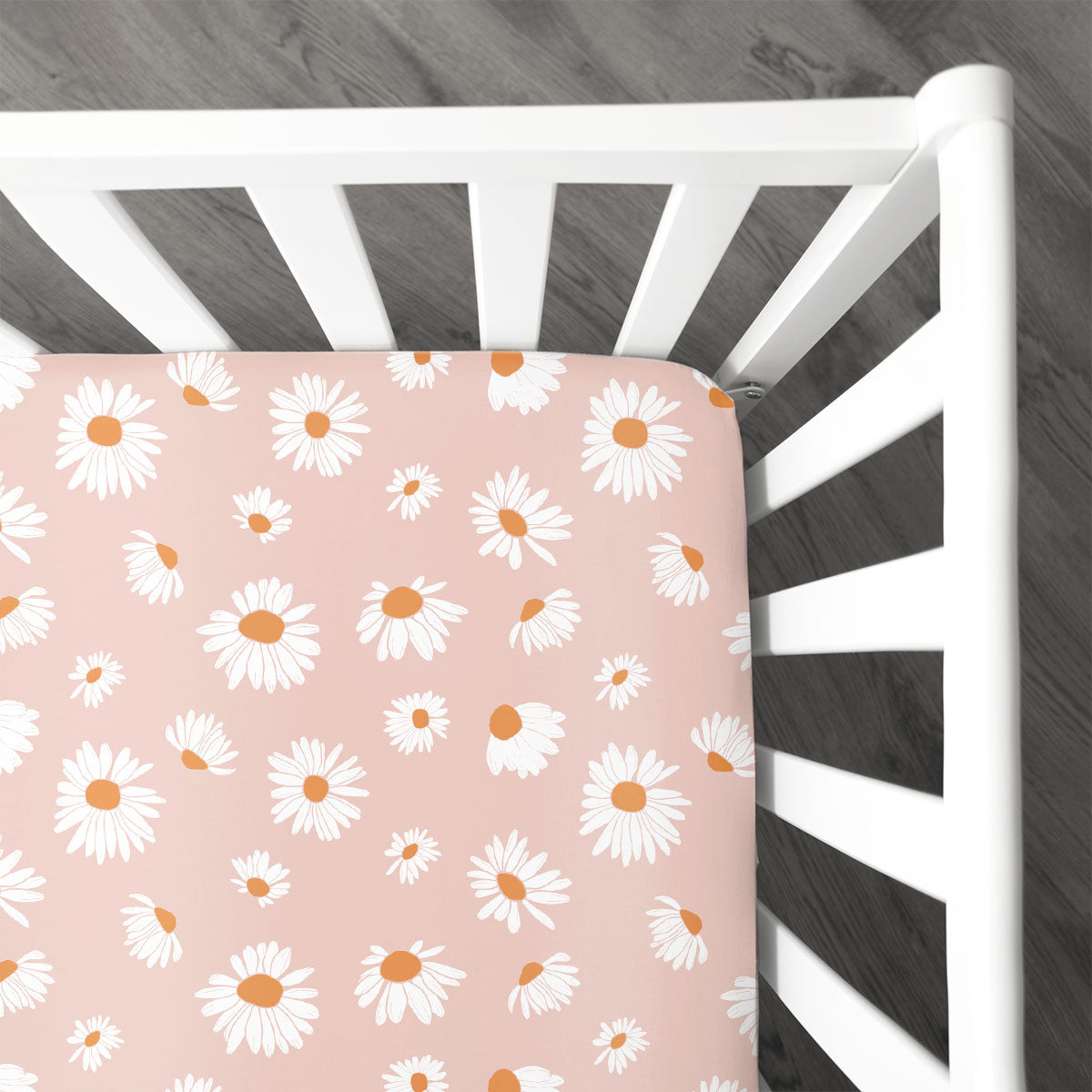 Personalized Stretchy Knit Crib Sheet | Far Out Floral