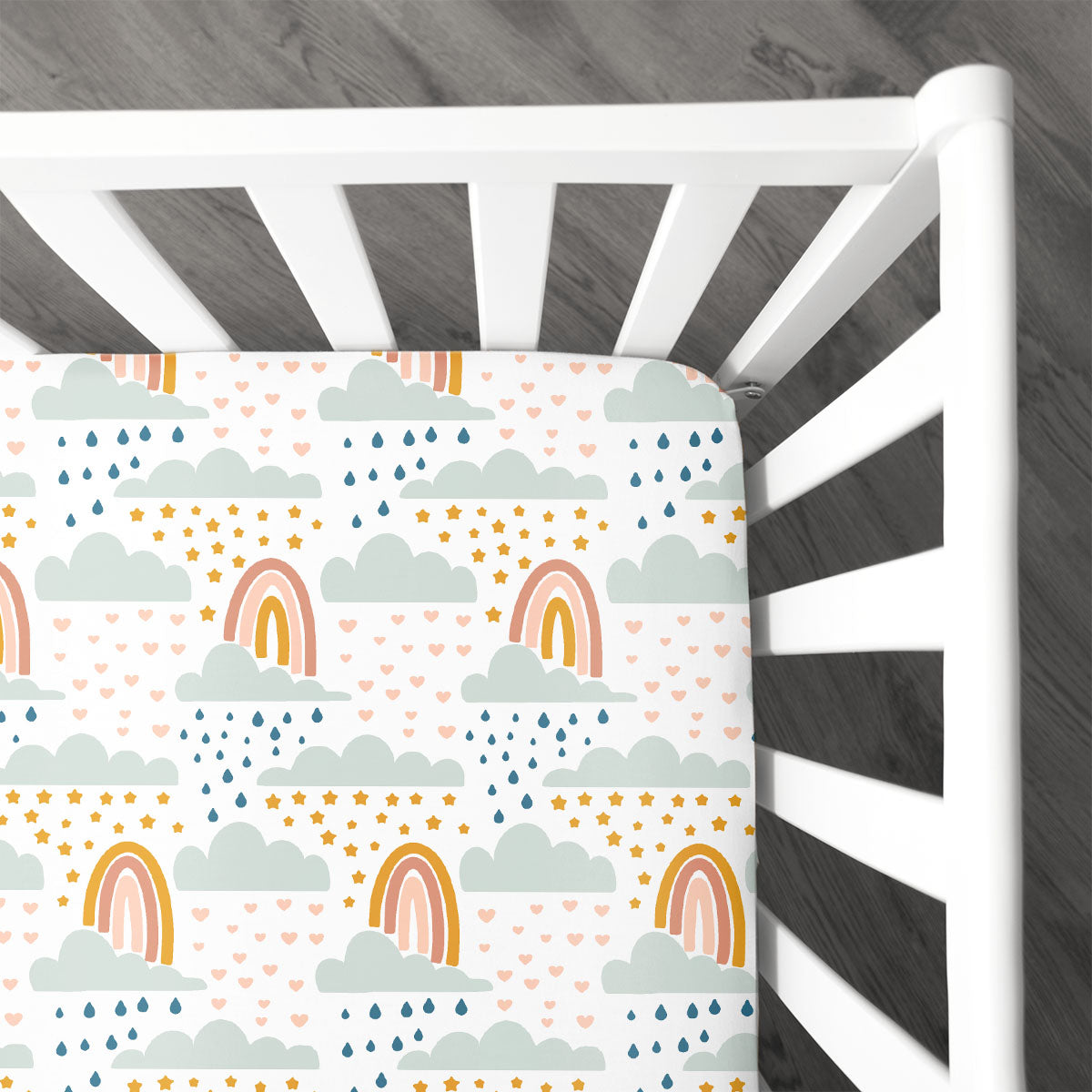 Crib Sheet | Rainbow Wishes