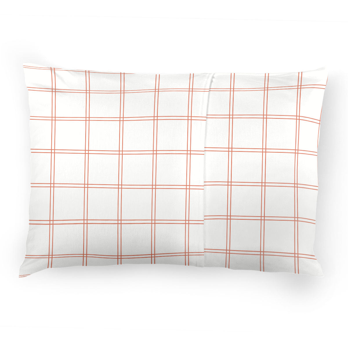 Pillow Case | Dusty Pink Modern Plaid