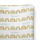 Personalized Changing Pad Cover | Brilliant Rainbow