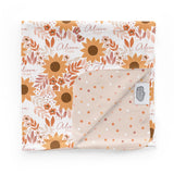 Personalized Swaddle Blanket | Summer Sunflower