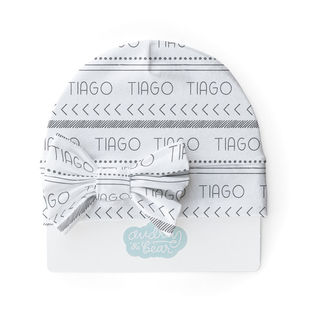 Personalized  Swaddle & Hat Set | Tribal