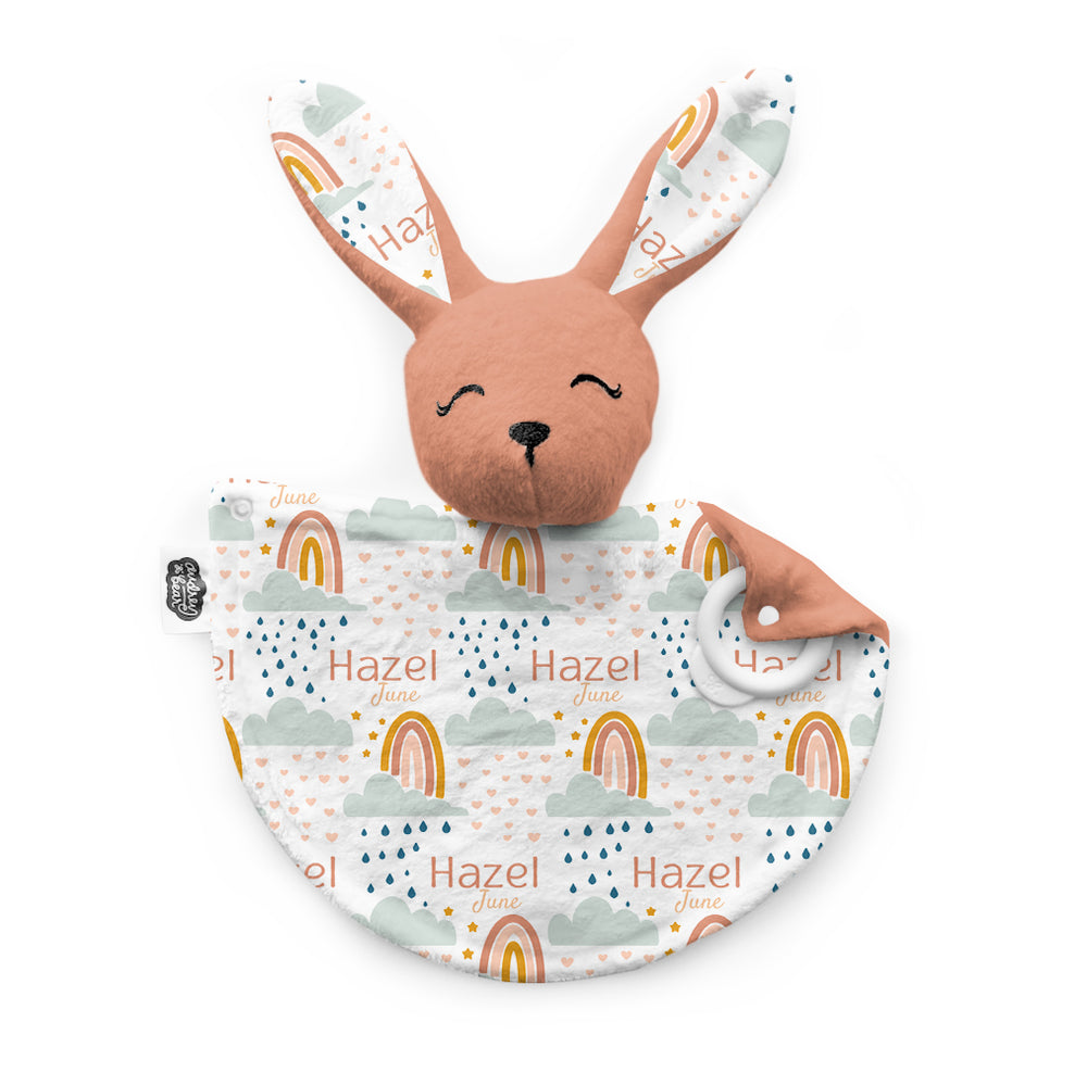 Personalized Bunny Lovey | Rainbow Wishes