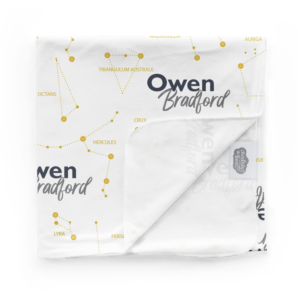 Personalized Swaddle Blanket | Captivating Constellations