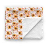 Personalized Baby Minky Blanket | Summer Sunflower