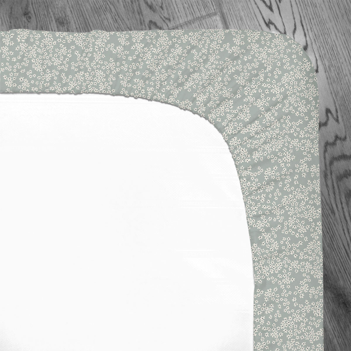 Crib Sheet | Petite Bleu Fleur