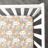 Personalized Crib Sheet | Whimsy Floral