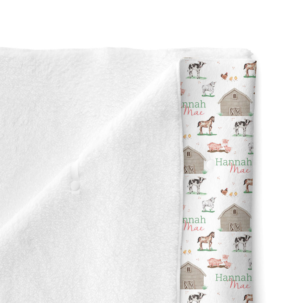 Personalized Minky Stroller Blanket | Baby Animal Days