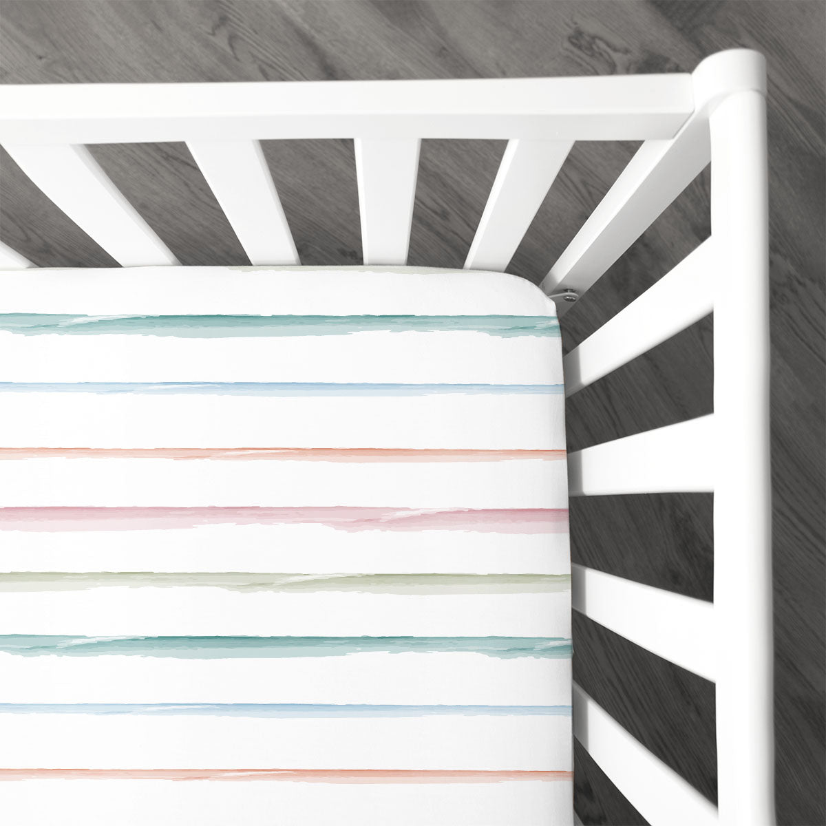 Crib Sheet | Rainbow Stripe