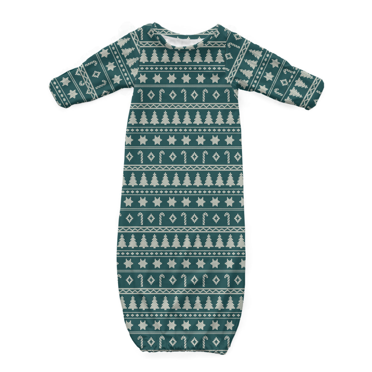 Newborn Gown | Dark Emerald Sweater Perfection