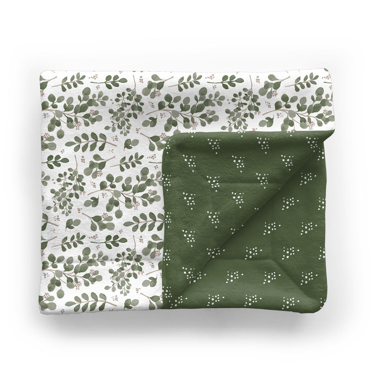 Kids Minky Blanket | Farmhouse Greenery