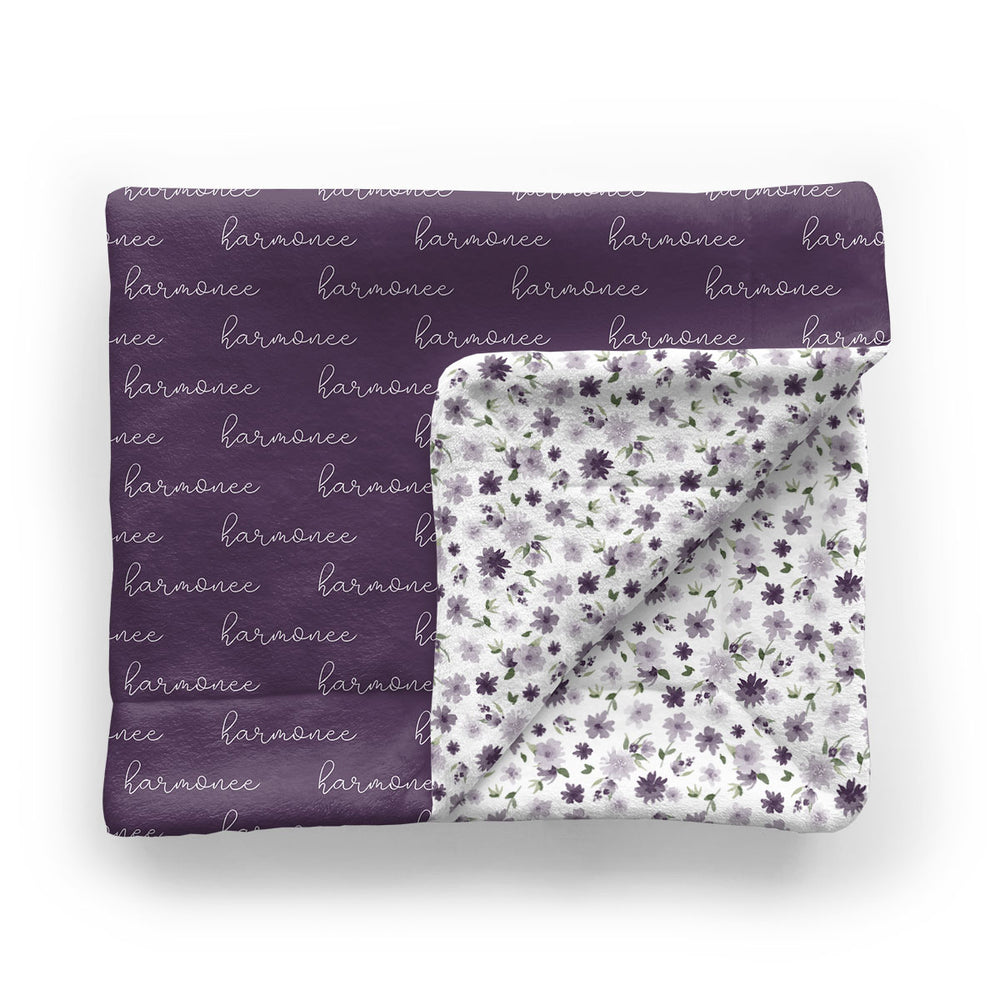 Personalized Baby Minky Blanket | Whispering Wisteria