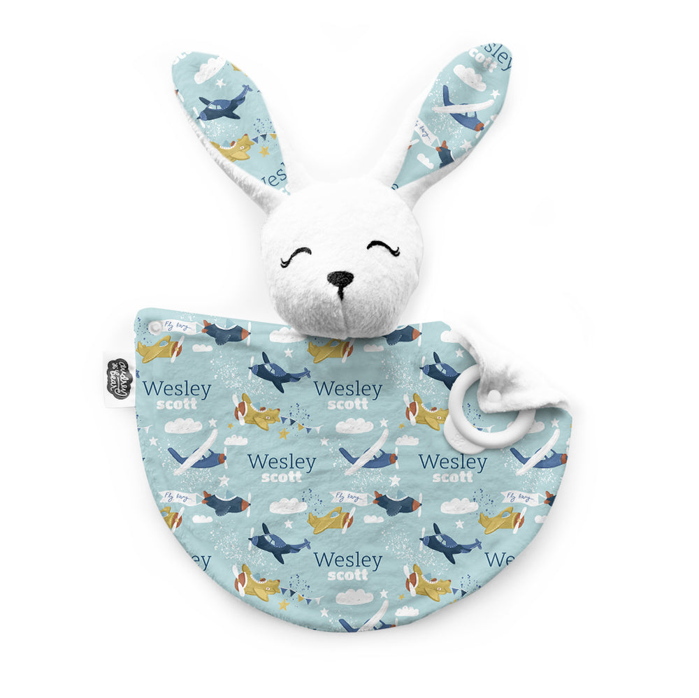 Personalized Bunny Lovey | Fly High