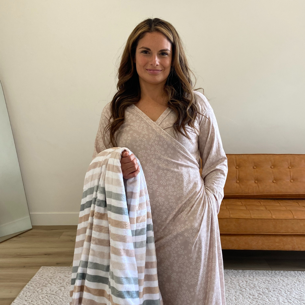 Personalized Family Name Blanket | Boho Stripes