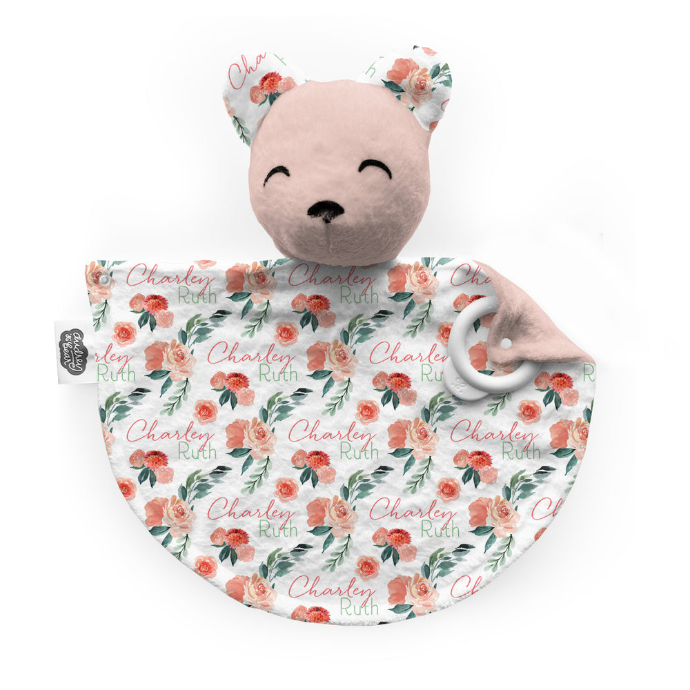 Personalized Bear Lovey | Sweet Blooms