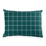 Pillow Case | Dark Teal Modern Plaid