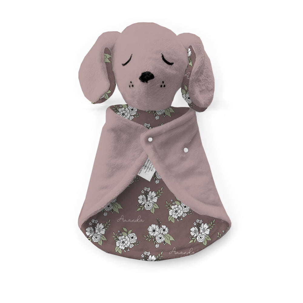 Personalized Puppy Lovey | Fall Floral