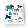 Personalized  Throw Pillow | At the Zoo