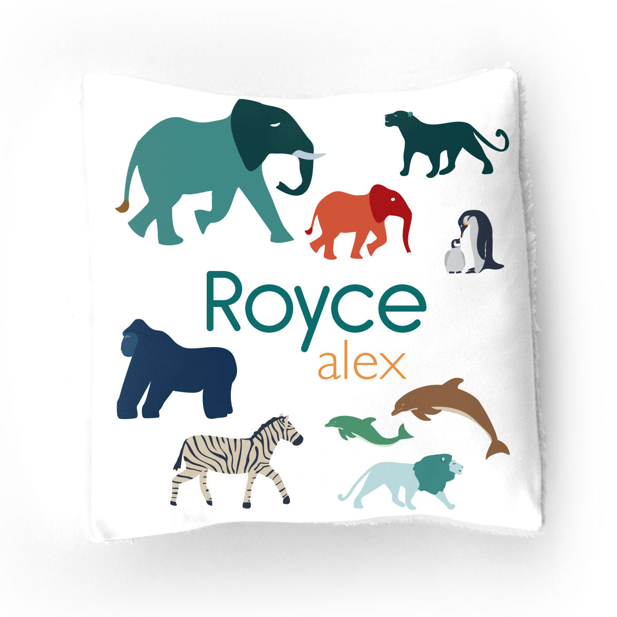 Personalized  Throw Pillow | At the Zoo