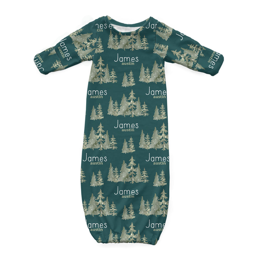 Personalized Newborn Gown | Ancient Woodland