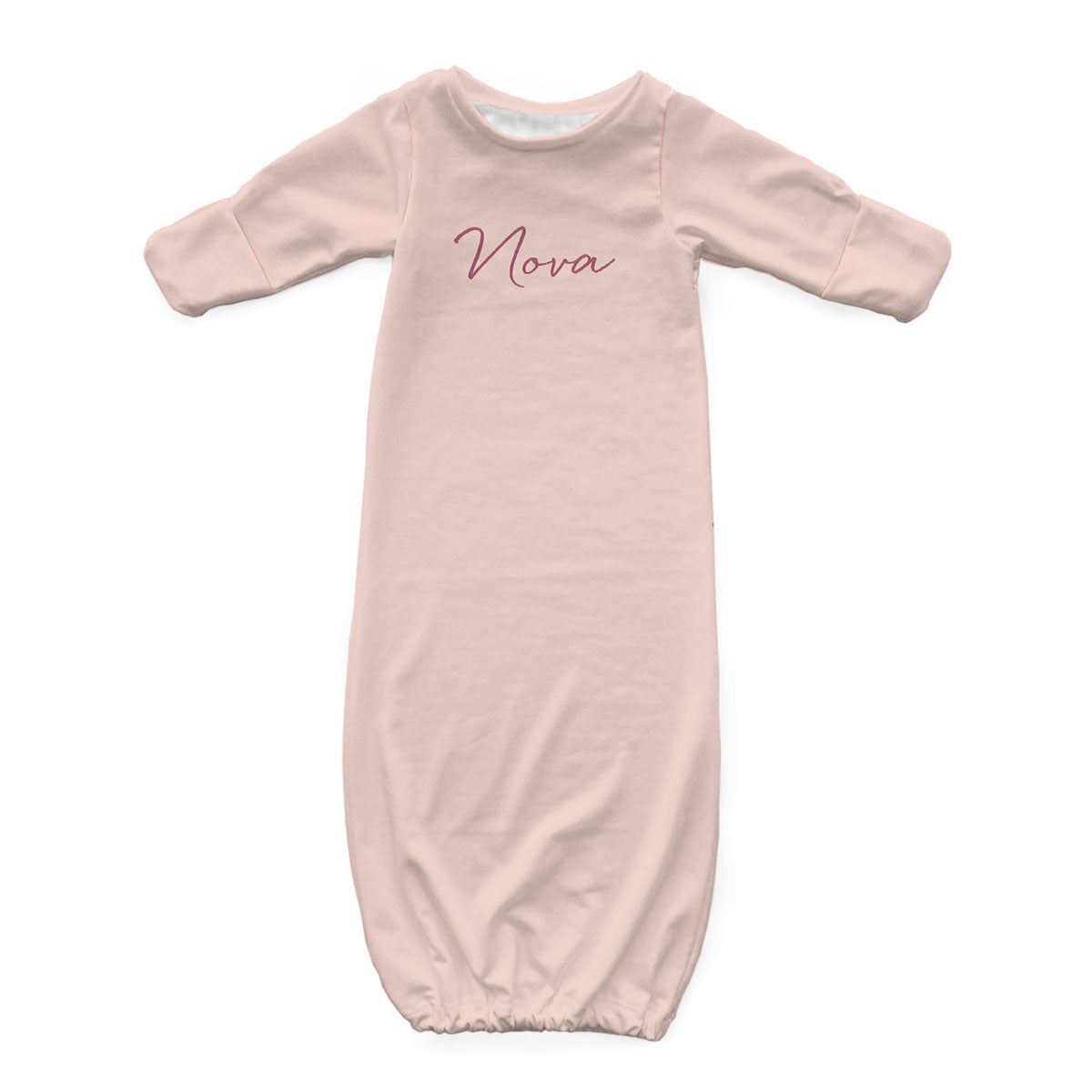 Personalized Newborn Gown | Pinks