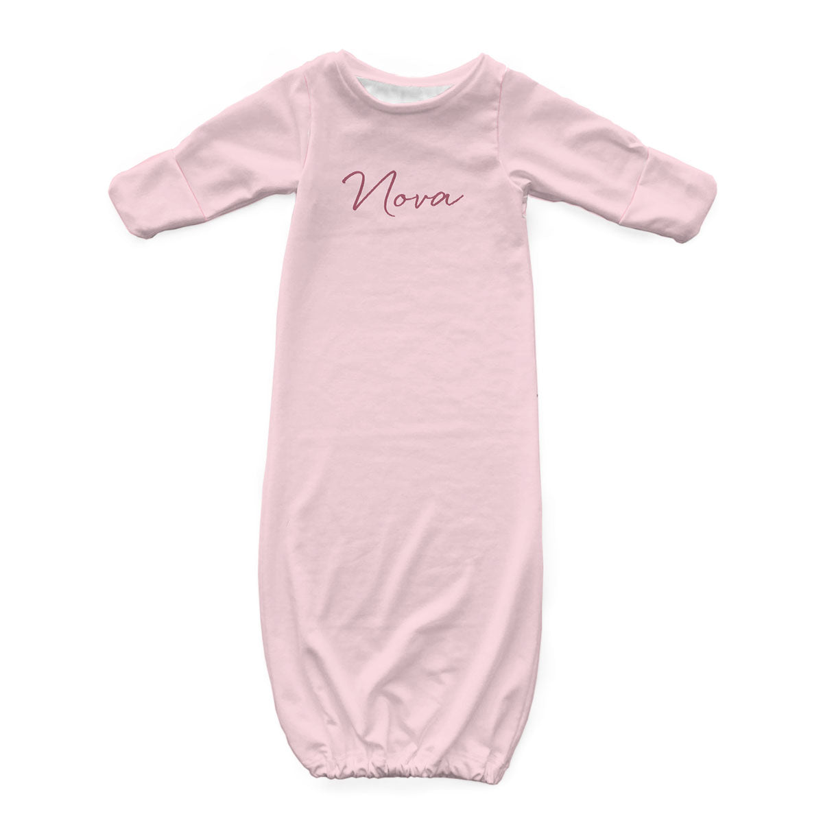 Personalized Newborn Gown | Pinks